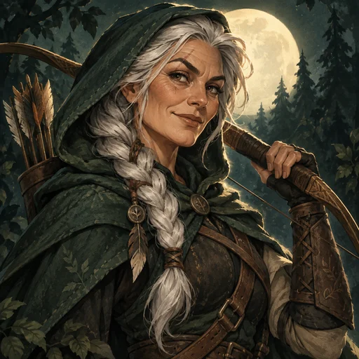 Hunter character illustration
