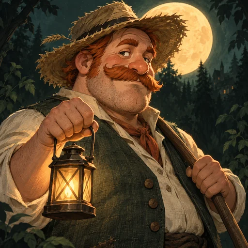 Villager character illustration